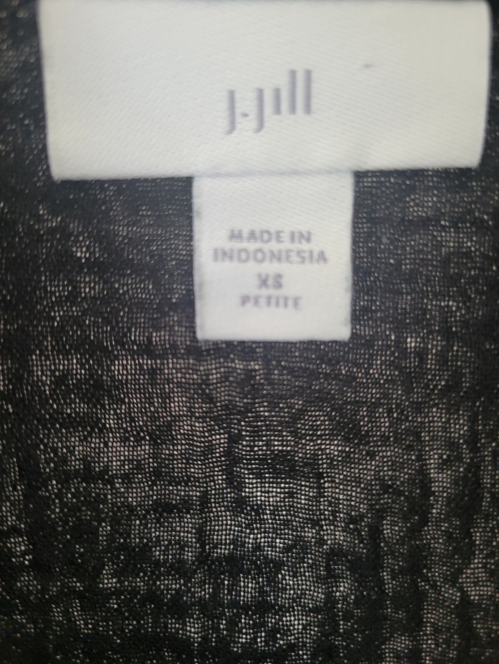 J. Jill 100% Cotton Black Double Gauze Petite XS Button Up - Picture 3 of 6